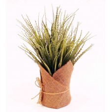13" Vanilla Grass Bush - Silk